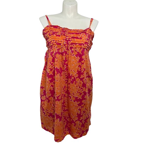 Old Navy Dresses & Skirts - old navy floral dress orange, pink sz XL